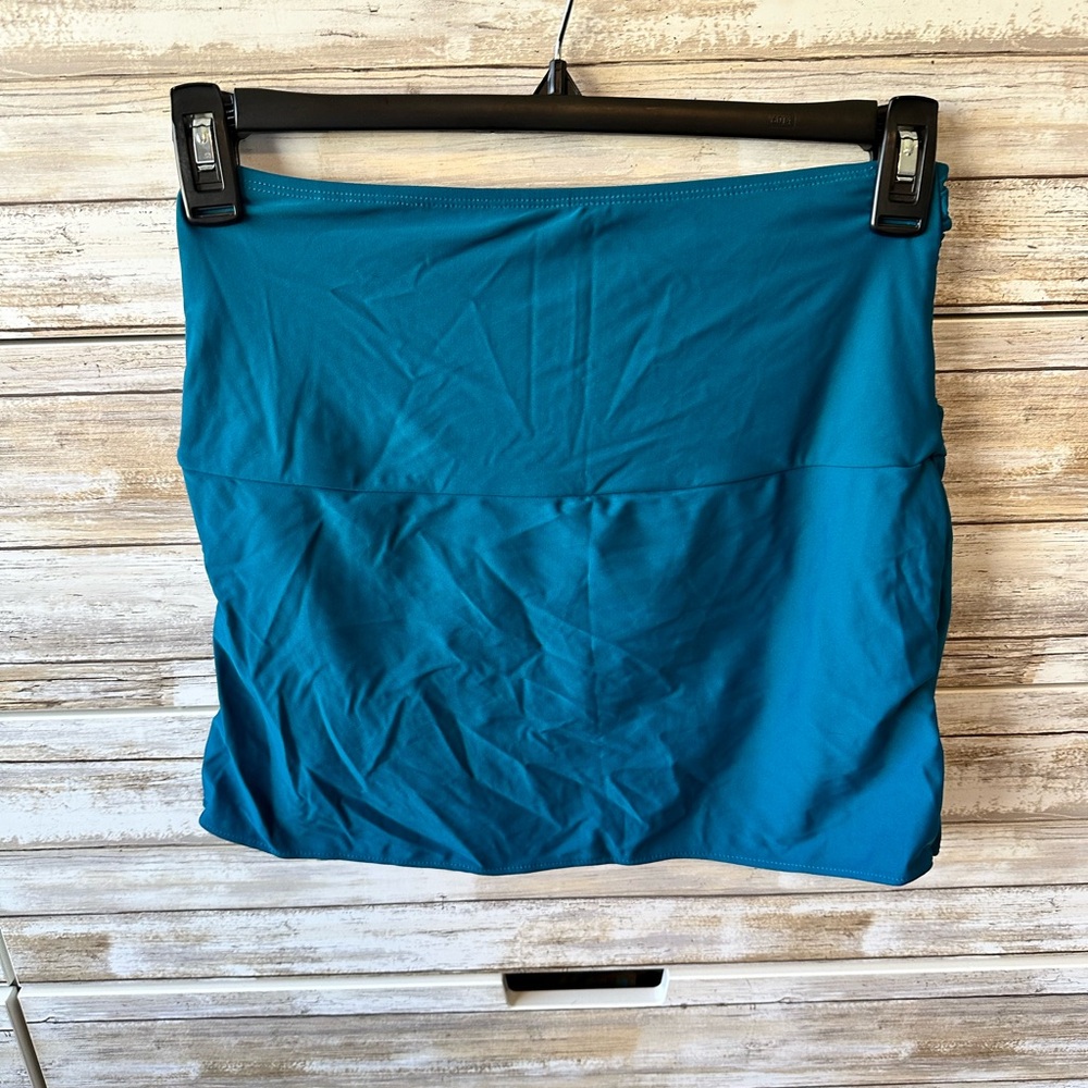 💙 Teal Blue Swim Skirt Bottom Built-In Brief Size M